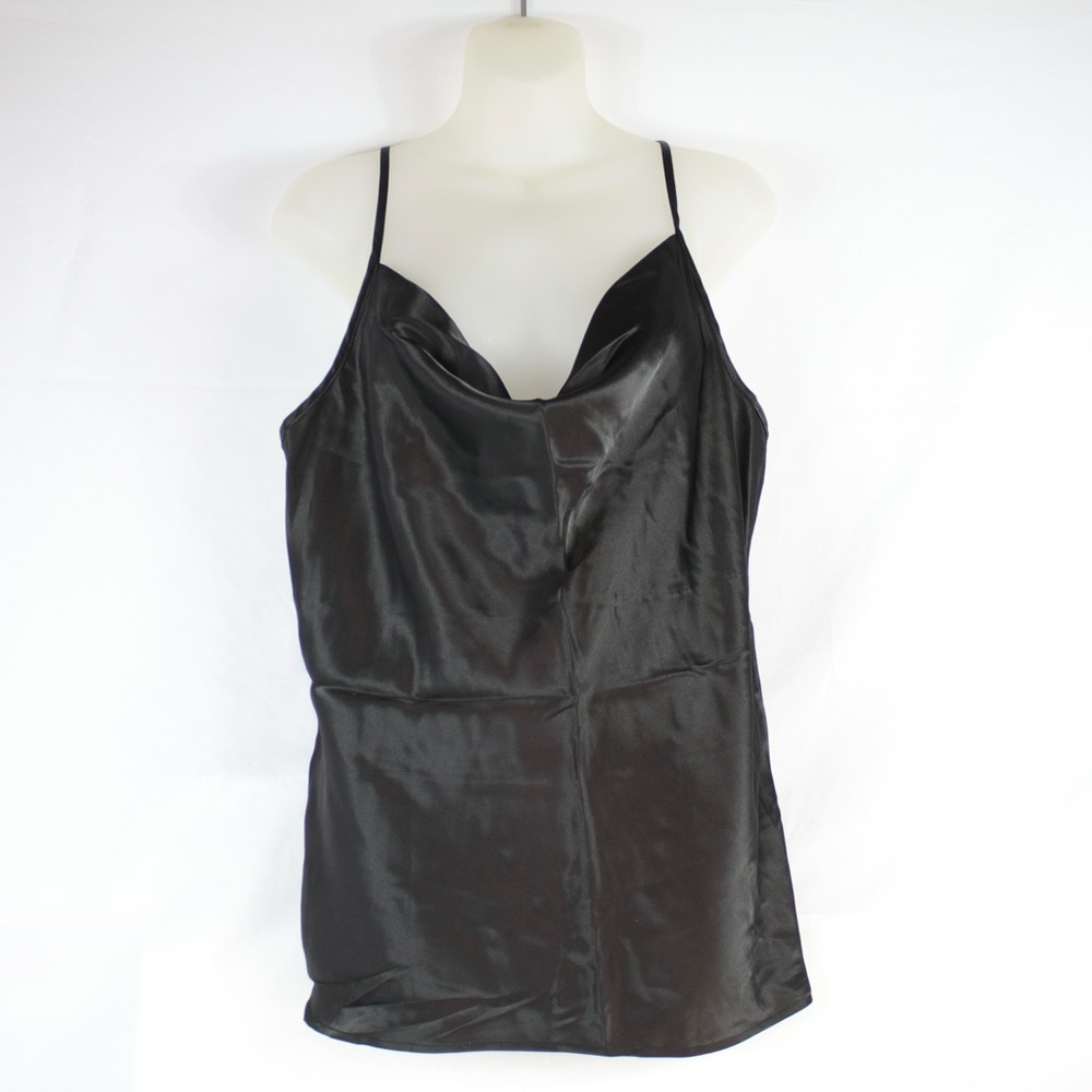 American Eagle Black Spaghetti Strap Cowel Neck Tank Top Womens Size XL - NEW‎